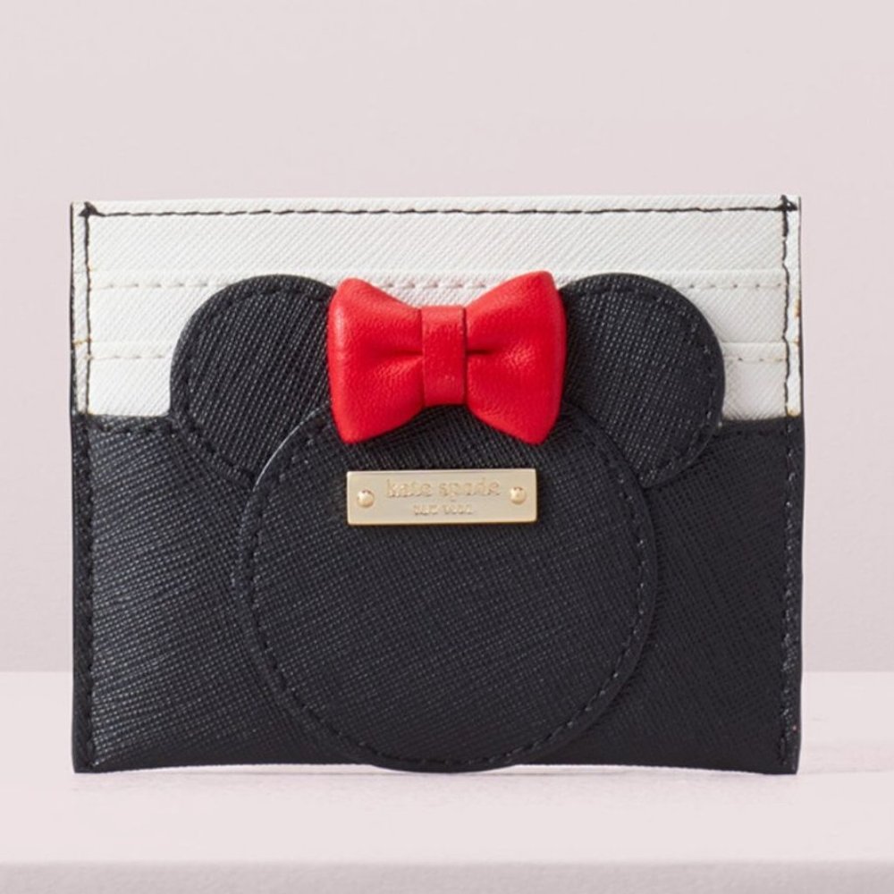 NWT kate spade new york x minnie mouse card case